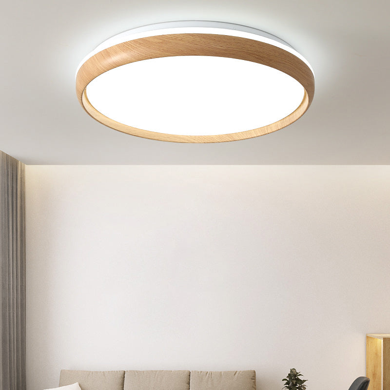 Modern Round Ceiling Light Metal LED Flush Mount Light for Living Room