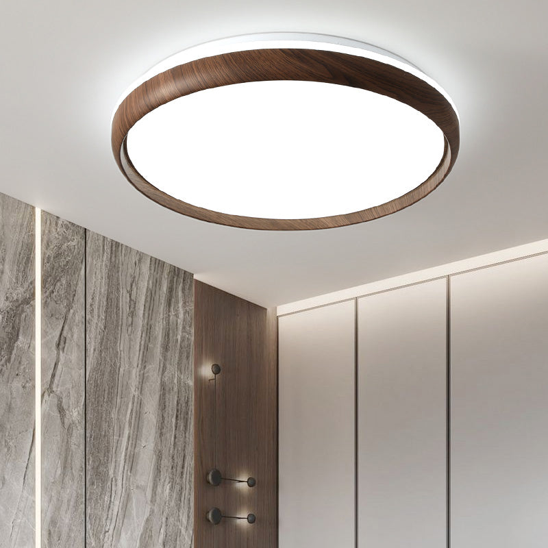 Modern Round Ceiling Light Metal LED Flush Mount Light for Living Room