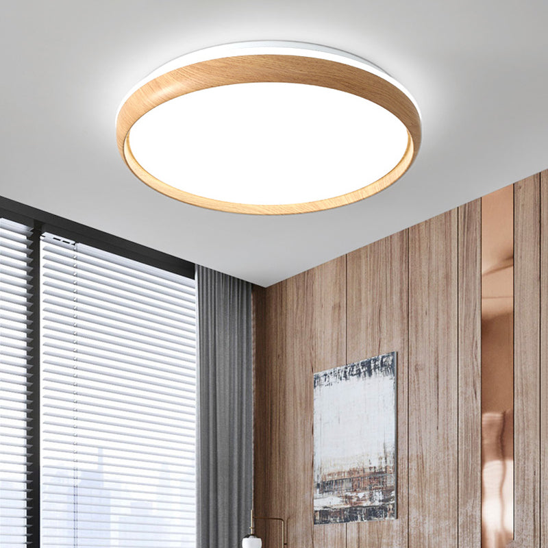 Modern Round Ceiling Light Metal LED Flush Mount Light for Living Room