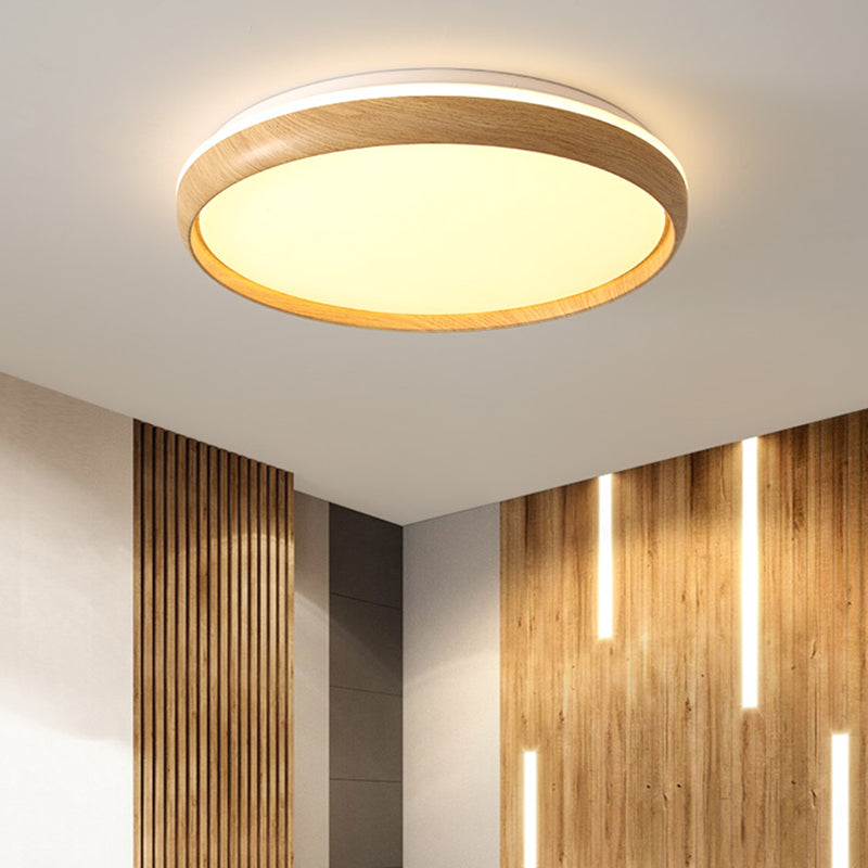 Modern Round Ceiling Light Metal LED Flush Mount Light for Living Room