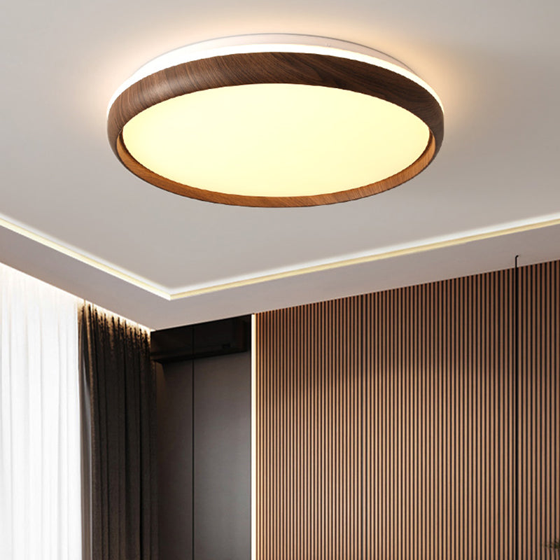 Modern Round Ceiling Light Metal LED Flush Mount Light for Living Room