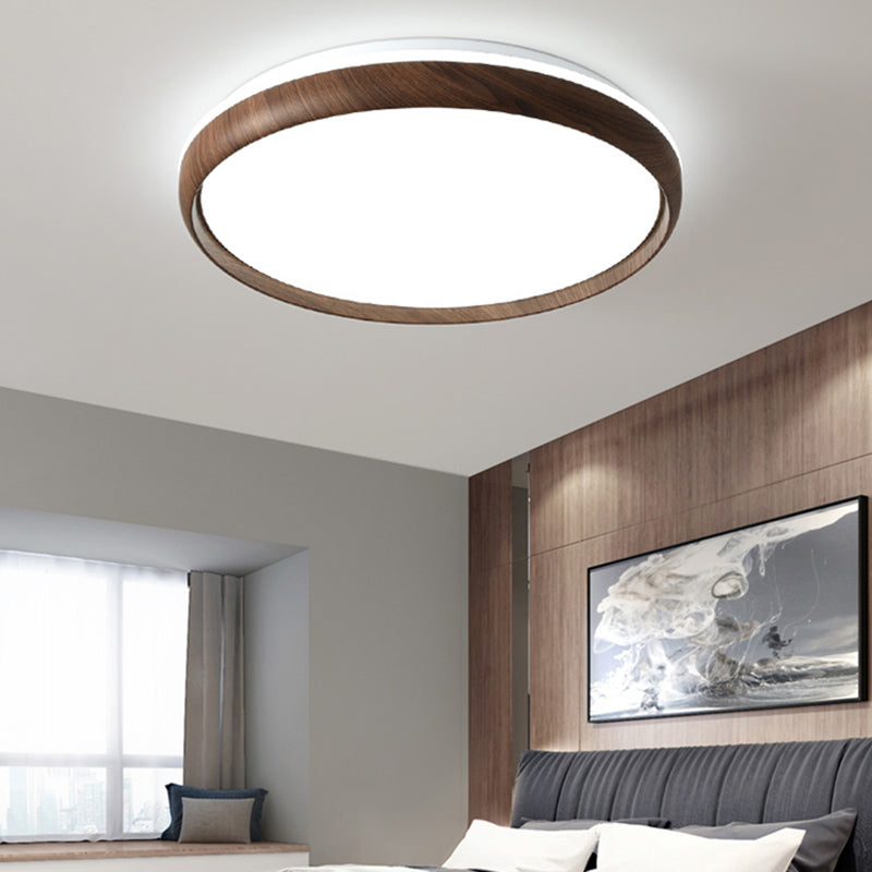 Modern Round Ceiling Light Metal LED Flush Mount Light for Living Room