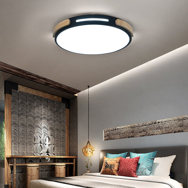 Nordic Round Shape Ceiling Light Metal LED Flush Mount Light for Living Room