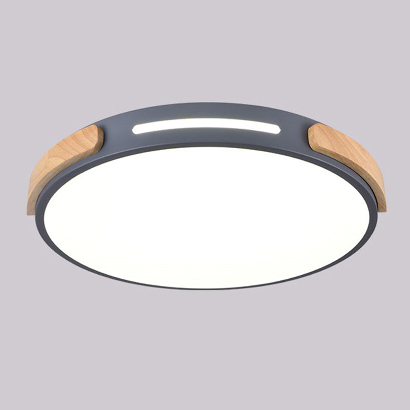 Nordic Round Shape Ceiling Light Metal LED Flush Mount Light for Living Room