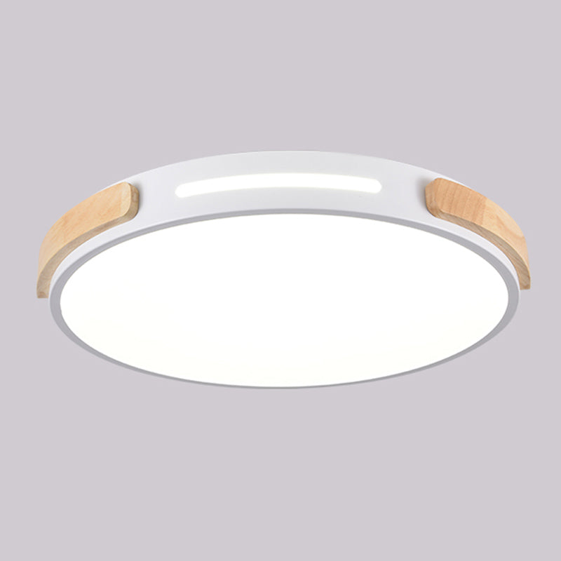 Nordic Round Shape Ceiling Light Metal LED Flush Mount Light for Living Room