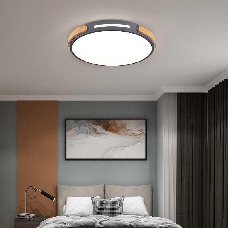 Nordic Round Shape Ceiling Light Metal LED Flush Mount Light for Living Room