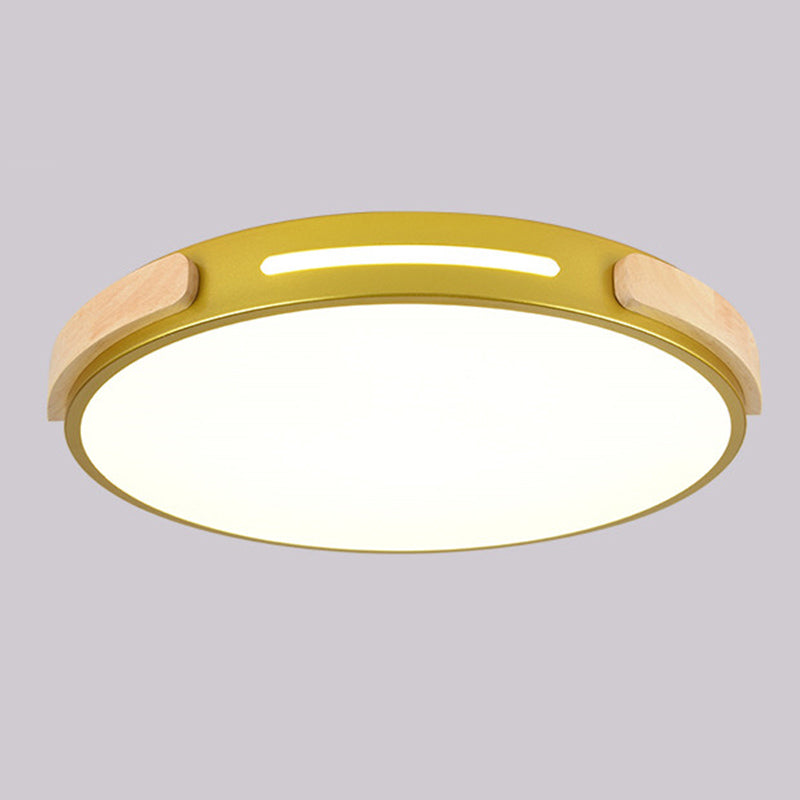 Nordic Round Shape Ceiling Light Metal LED Flush Mount Light for Living Room