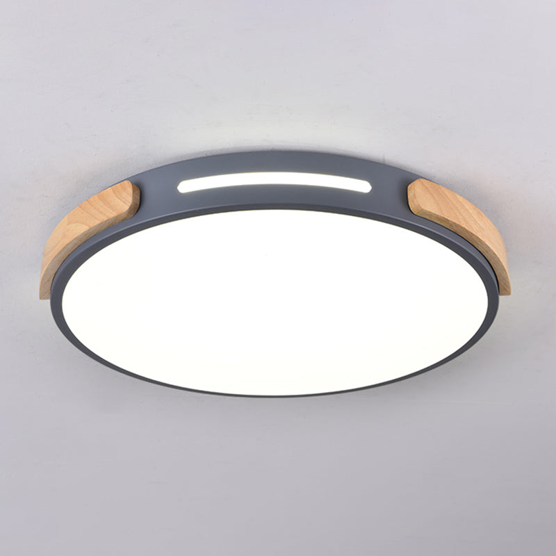 Nordic Round Shape Ceiling Light Metal LED Flush Mount Light for Living Room