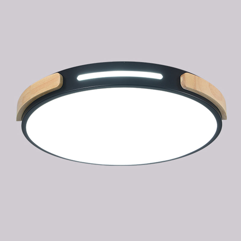 Nordic Round Shape Ceiling Light Metal LED Flush Mount Light for Living Room