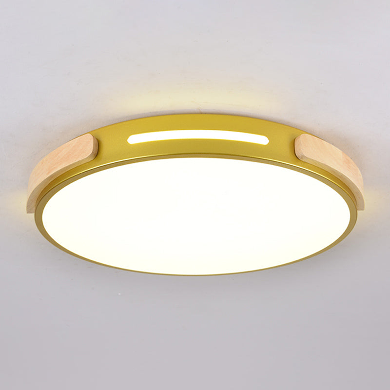 Nordic Round Shape Ceiling Light Metal LED Flush Mount Light for Living Room