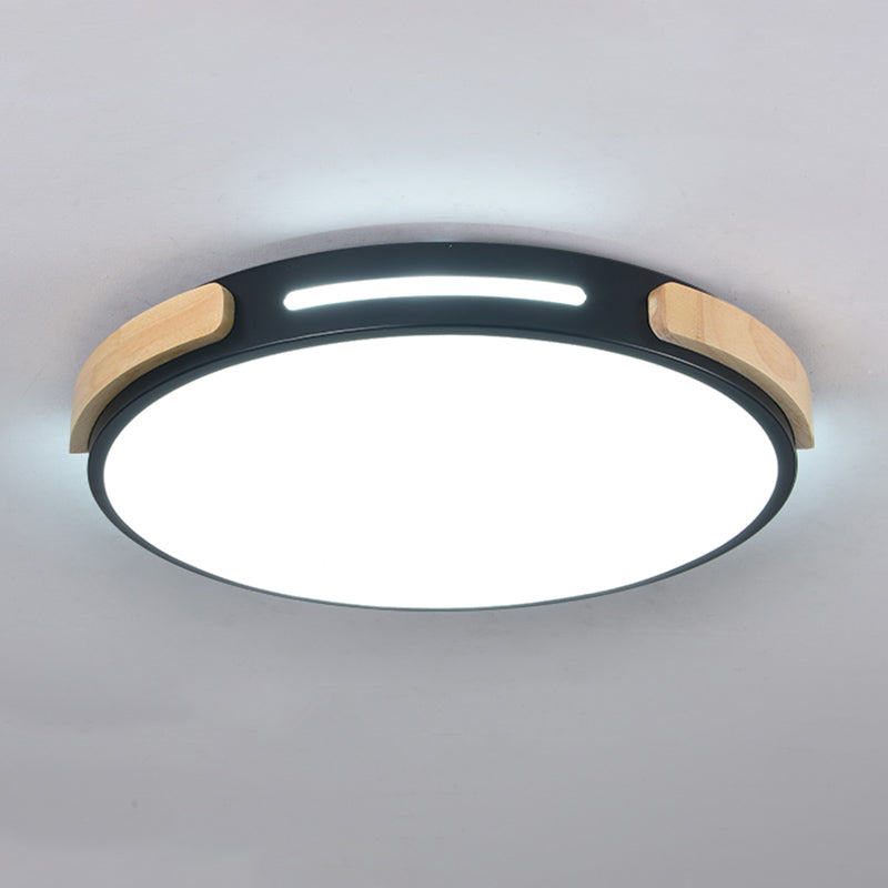 Nordic Round Shape Ceiling Light Metal LED Flush Mount Light for Living Room