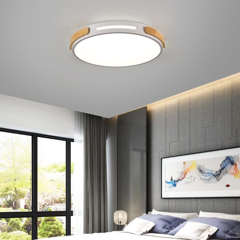 Nordic Round Shape Ceiling Light Metal LED Flush Mount Light for Living Room