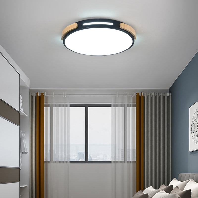 Nordic Round Shape Ceiling Light Metal LED Flush Mount Light for Living Room