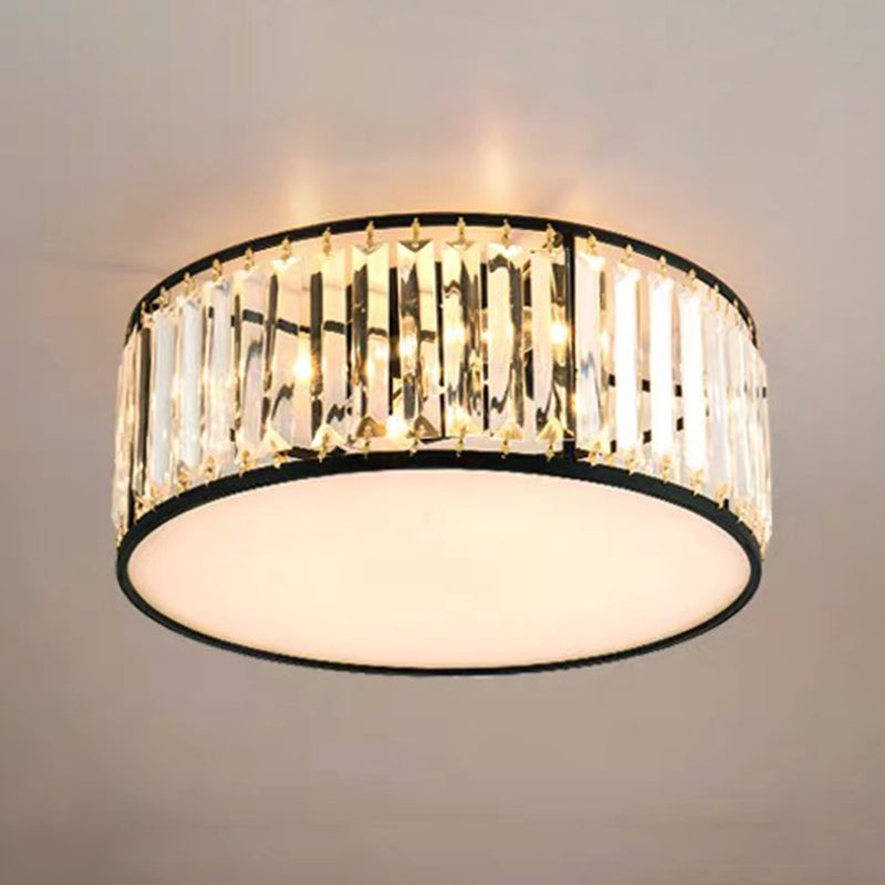 Colonial Style Geometric Flush Mount Light Metal 1-Light Flush Ceiling Lights