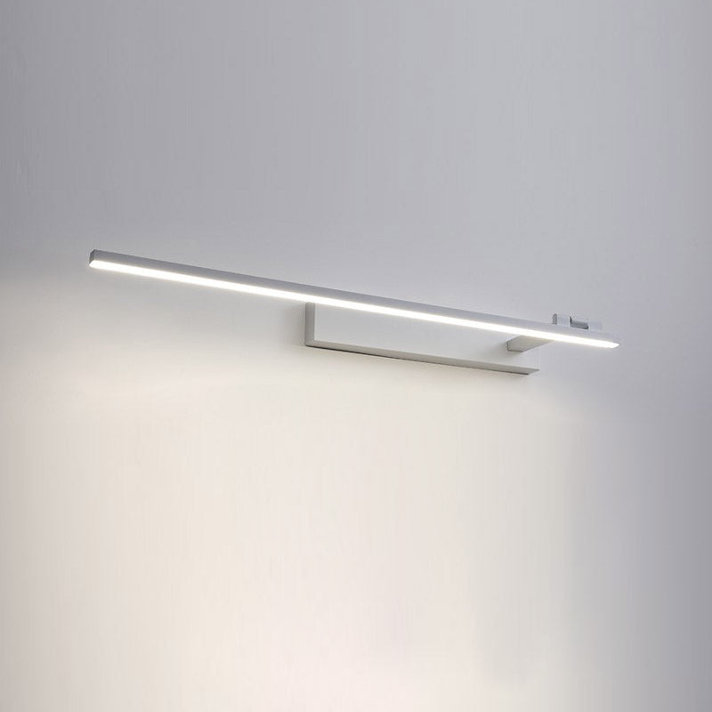 Minimalist Metal Vanity Light Straight 1 Light Adjustable Mirror Light for Bathroom