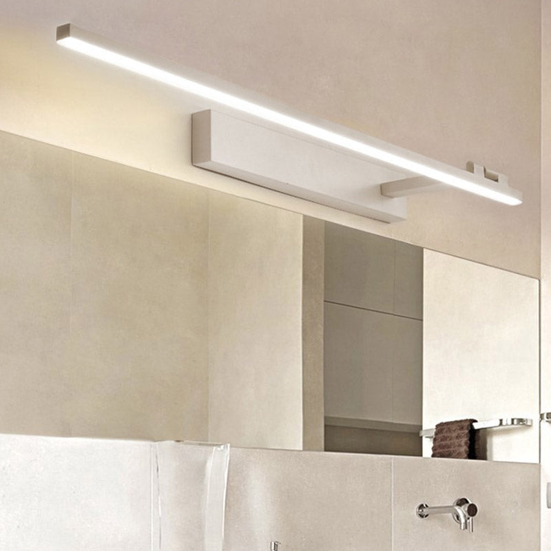 Minimalist Metal Vanity Light Straight 1 Light Adjustable Mirror Light for Bathroom