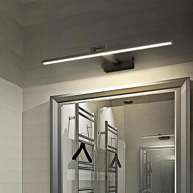 Modern Metal Vanity Light Strip Single Light Mirror Light for Bathroom