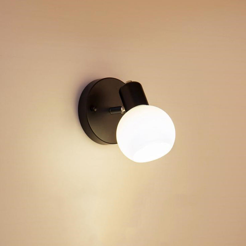 Metal Ball Shape Wall Lighting Fixture Simple Wall Sconce Light Fixture