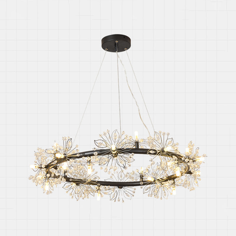 Creative Pendant Lighting Fixture Modern Style Flower-shaped Hanging Chandelier