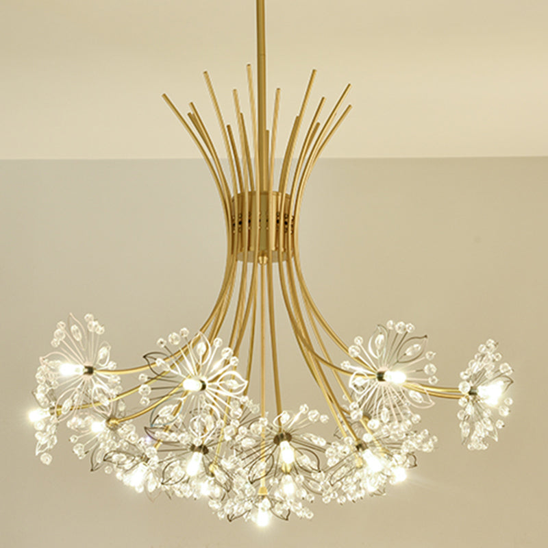 Creative Pendant Lighting Fixture Modern Style Flower-shaped Hanging Chandelier