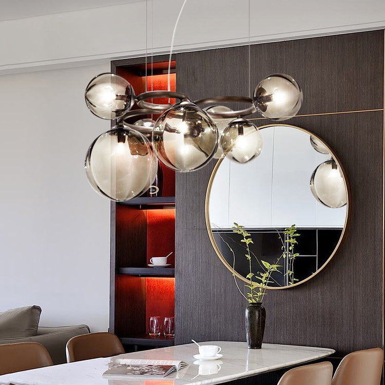 Creative Pendant Lighting Fixture Modern Style Glass Hanging Chandelier