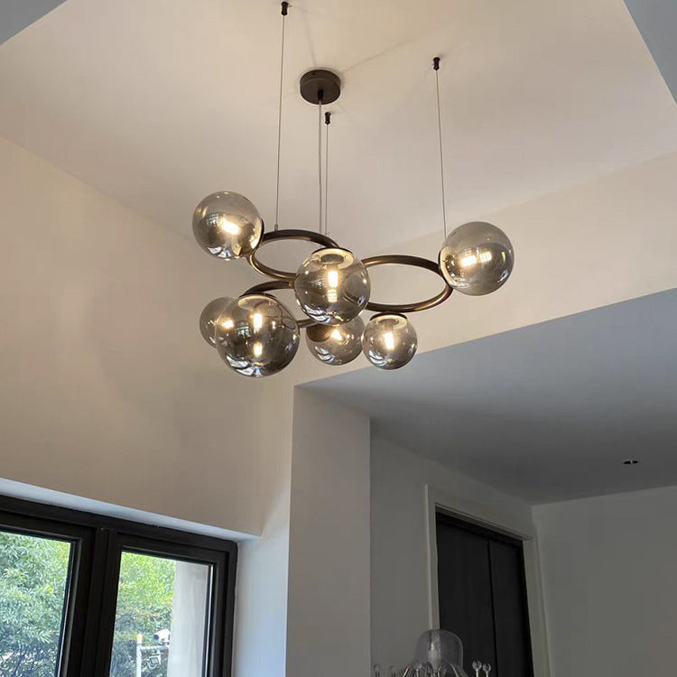 Creative Pendant Lighting Fixture Modern Style Glass Hanging Chandelier