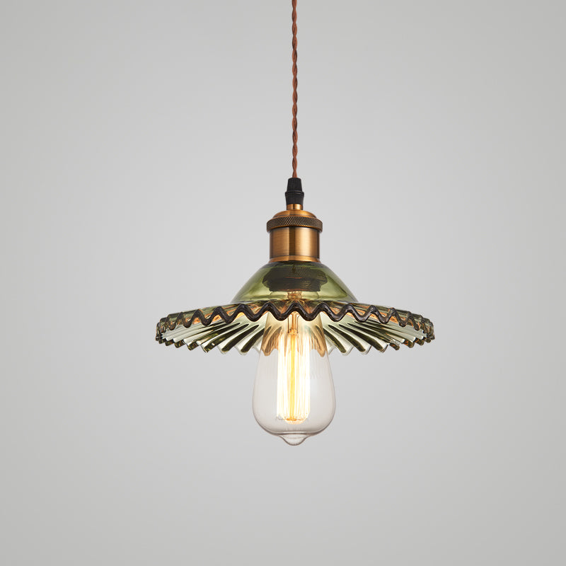 Industrial Style Pendant Lighting Glass 1 Light Pendant Light for Bedroom