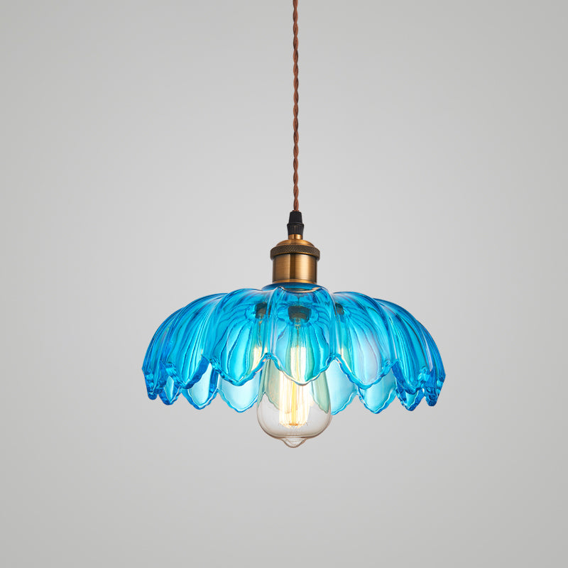 Industrial Style Pendant Lighting Glass 1 Light Pendant Light for Bedroom