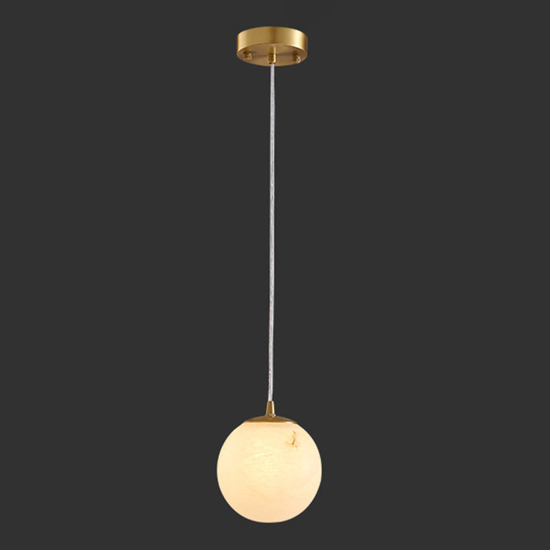 Suspension Pendant Light Simplicity Stone Bedroom Hanging Ceiling Light