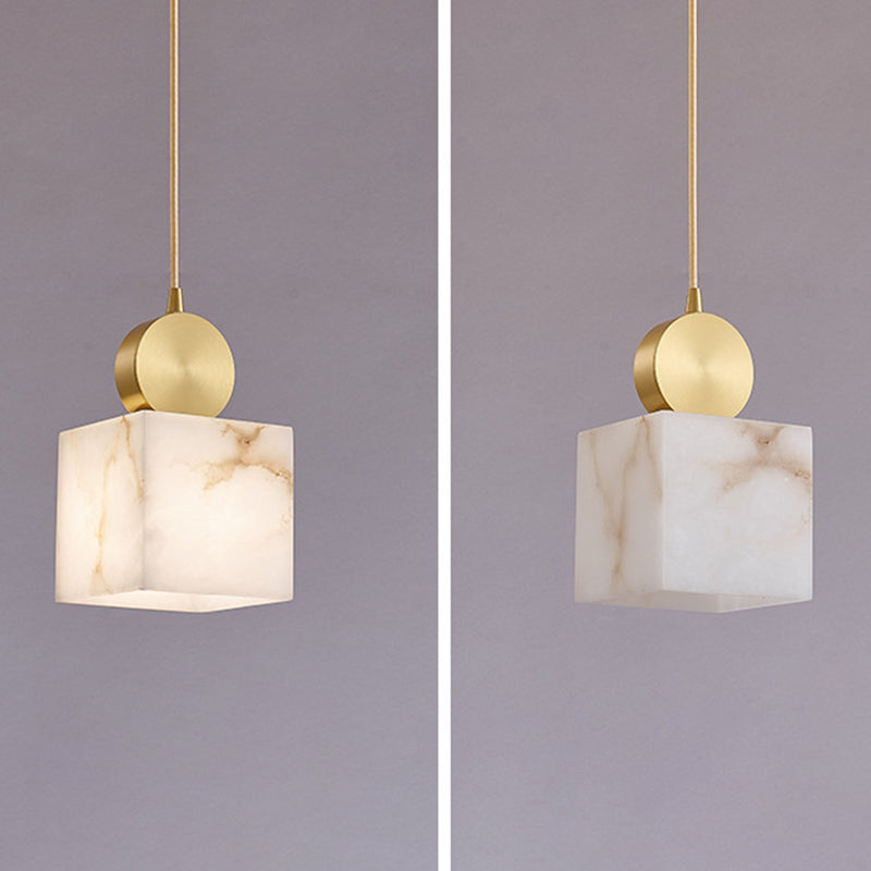 Suspension Pendant Light Simplicity Stone Bedroom Hanging Ceiling Light