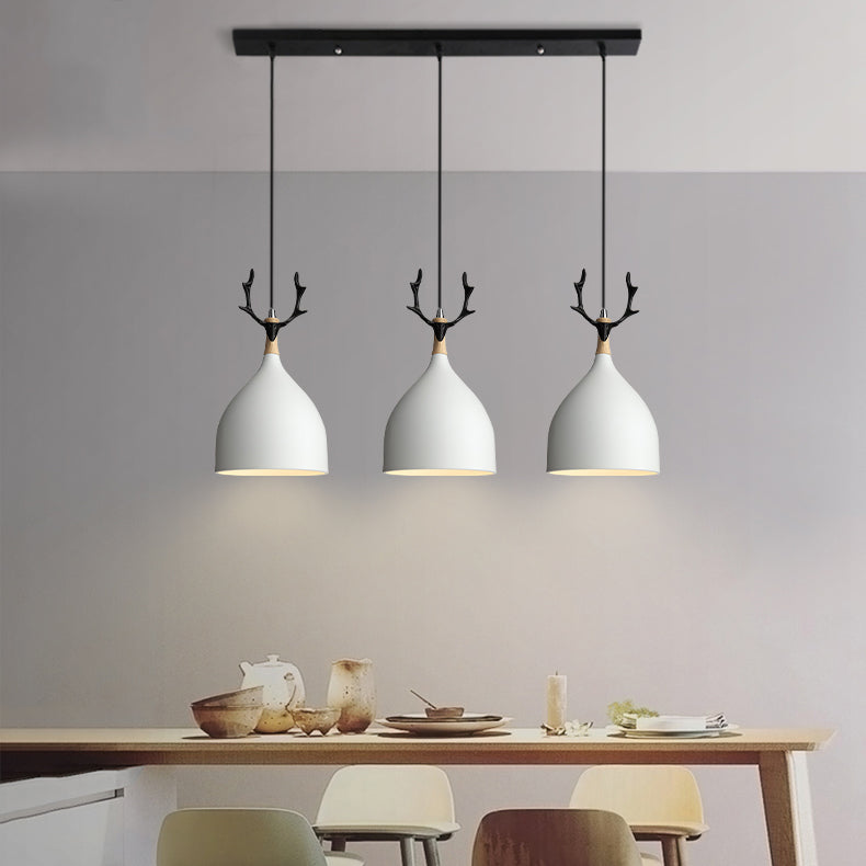 Geometric Shape Metal Hanging Light Modern Style Multi Lights Hanging Mount Light Fixture