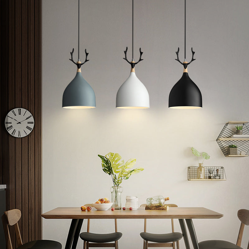 Geometric Shape Metal Hanging Light Modern Style Multi Lights Hanging Mount Light Fixture