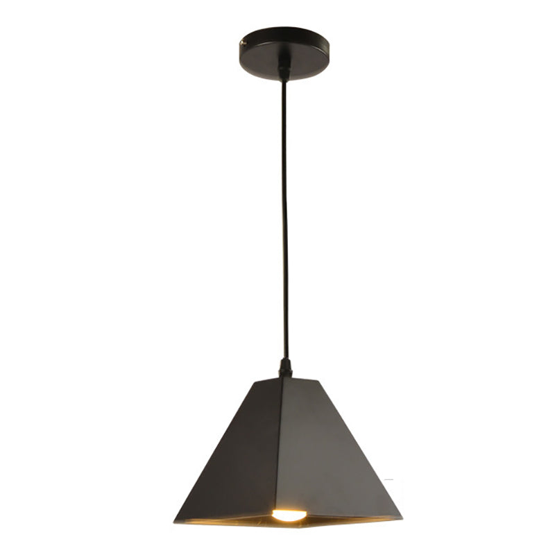 Industrial Style Geometric Shape Pendant Lighting Metal Pendant Light for Bedroom