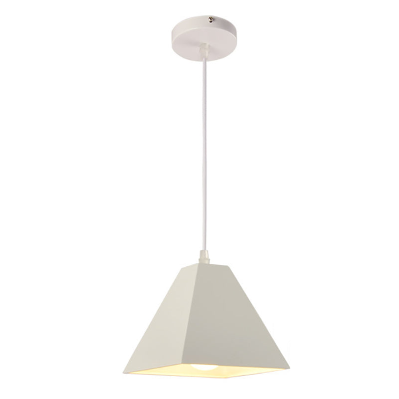 Industrial Style Geometric Shape Pendant Lighting Metal Pendant Light for Bedroom