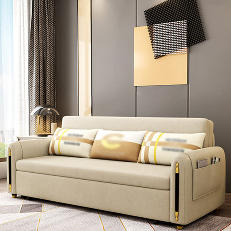 Contemporary Sofa Bed with Pillows and Storage for Apartment 35.43"