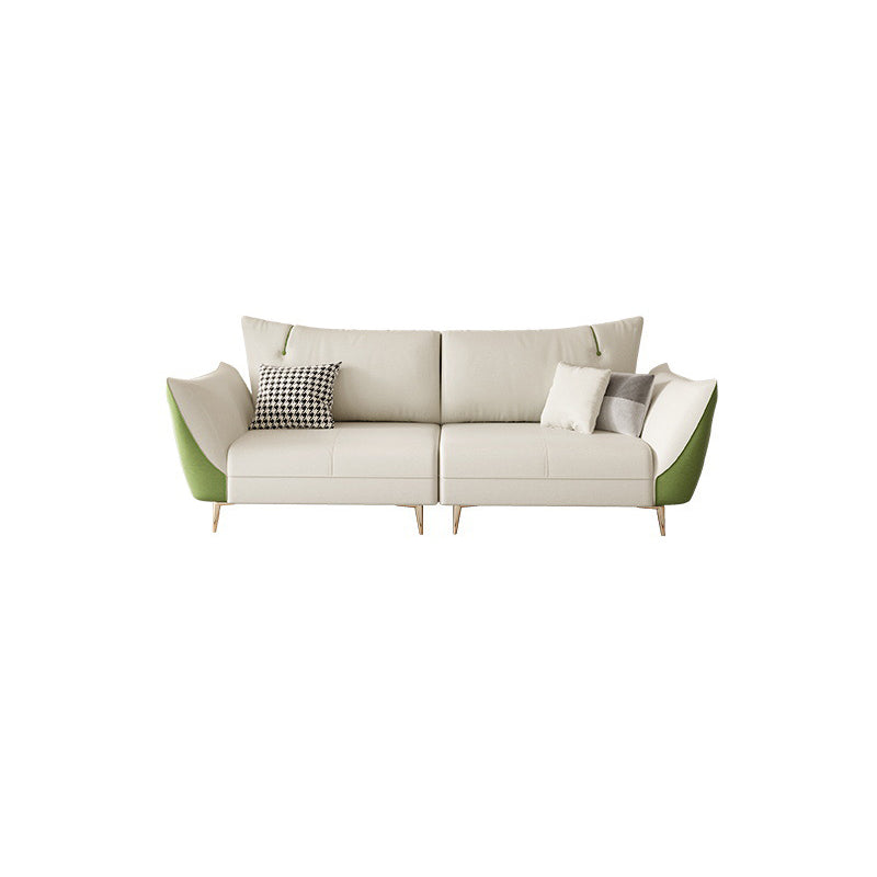 Scandinavian Beige Upholstery Sofa for Apartment and Living Room