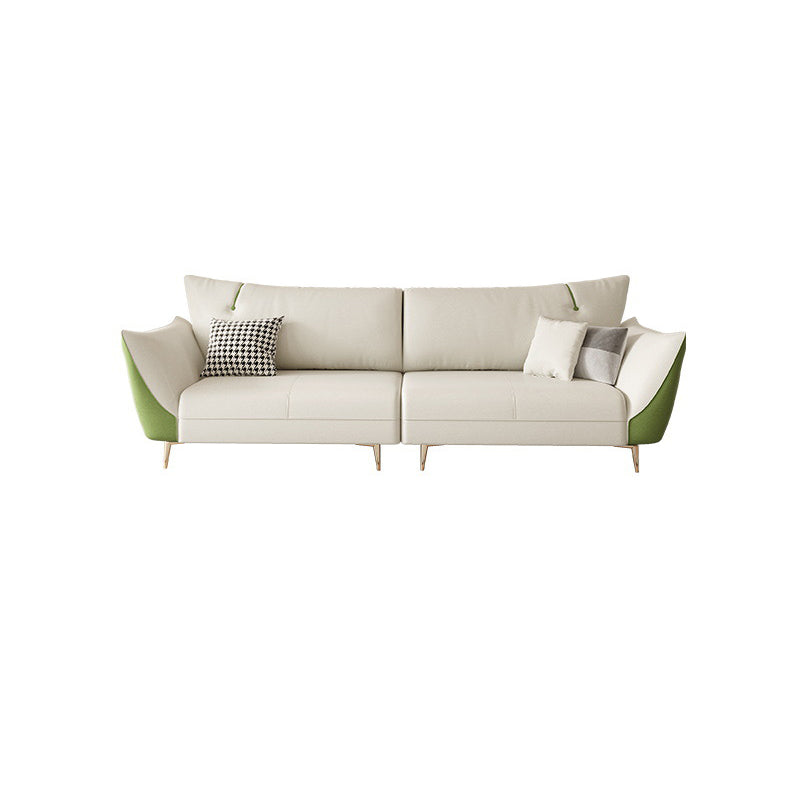 Scandinavian Beige Upholstery Sofa for Apartment and Living Room