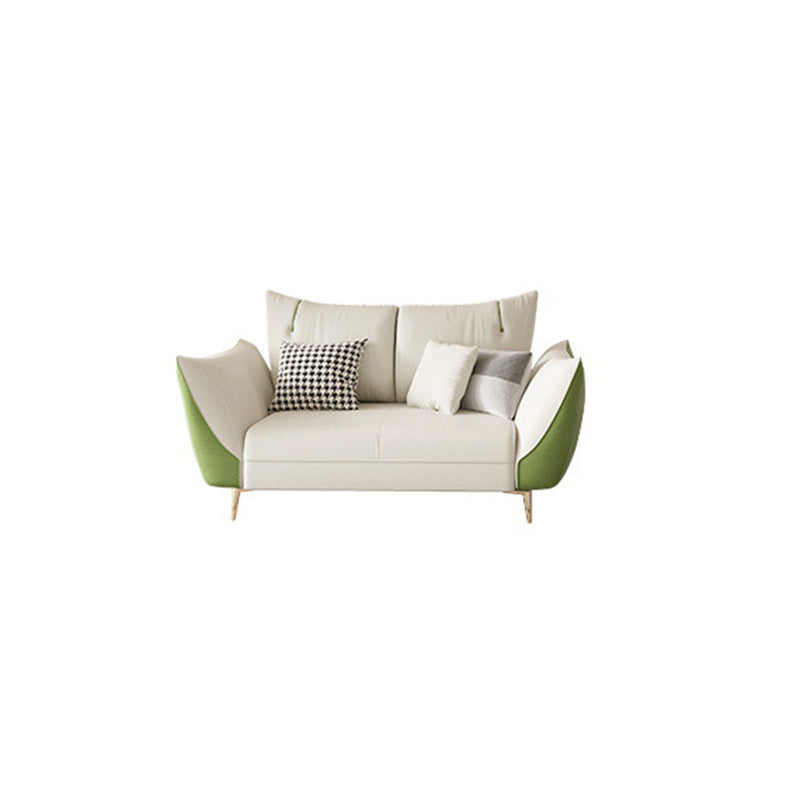 Scandinavian Beige Upholstery Sofa for Apartment and Living Room