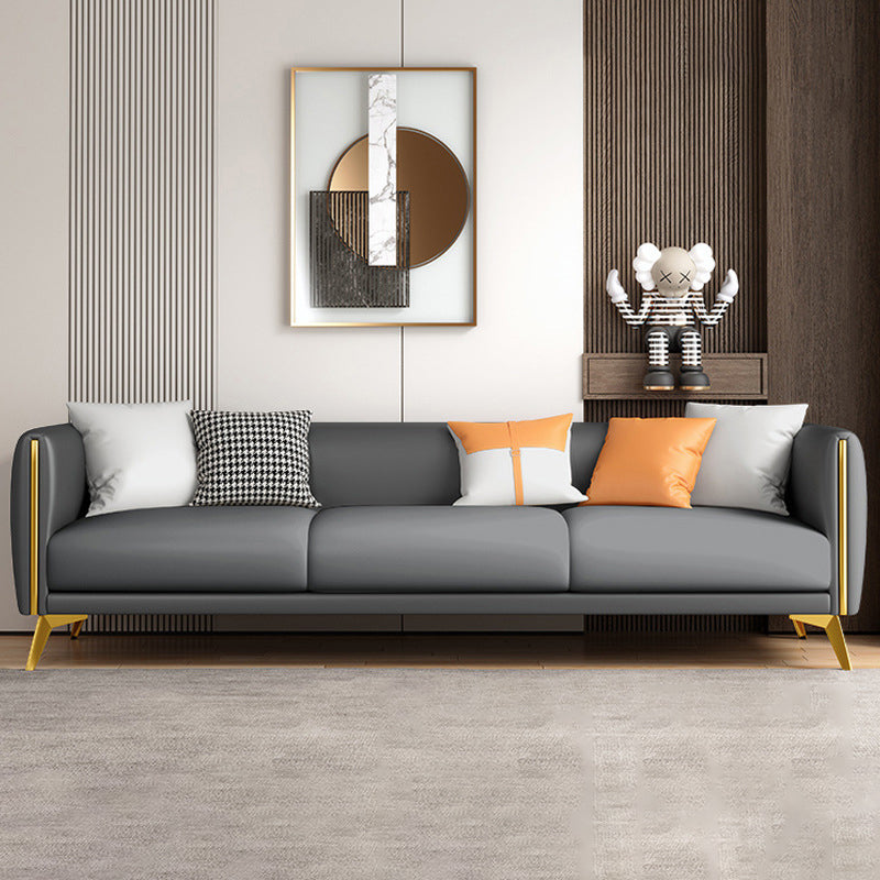 Contemporary Tight Back 4-seater Sofa with Hair Pin Legs for Apartment