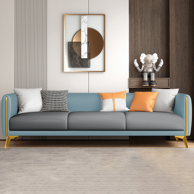 Contemporary Tight Back 4-seater Sofa with Hair Pin Legs for Apartment