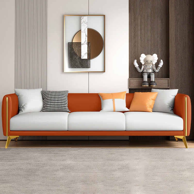 Contemporary Tight Back 4-seater Sofa with Hair Pin Legs for Apartment