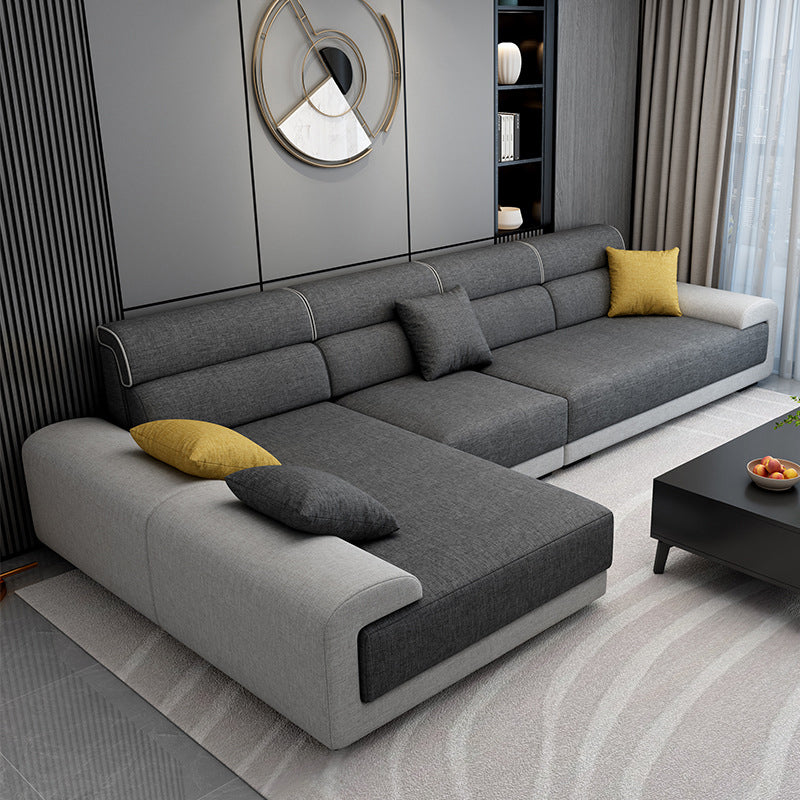 Scandinavian Modular Sectional Left Hand Facing Sofa for Apartment