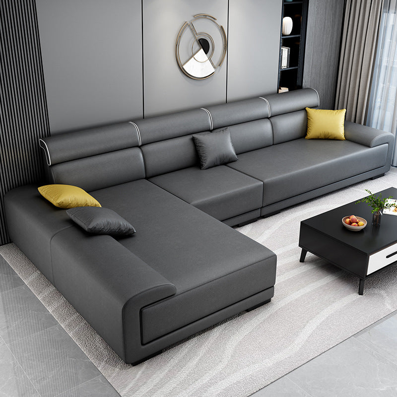 Scandinavian Modular Sectional Left Hand Facing Sofa for Apartment