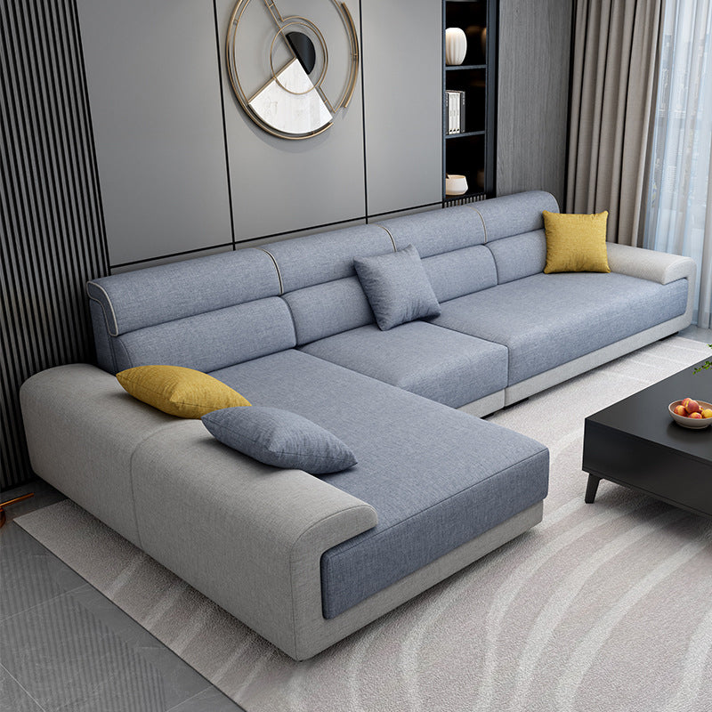 Scandinavian Modular Sectional Left Hand Facing Sofa for Apartment