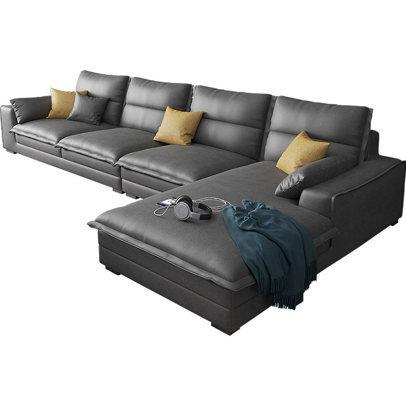 Modern Sofa Right Facing L-Shape Sectionals with Chaise for Living Room