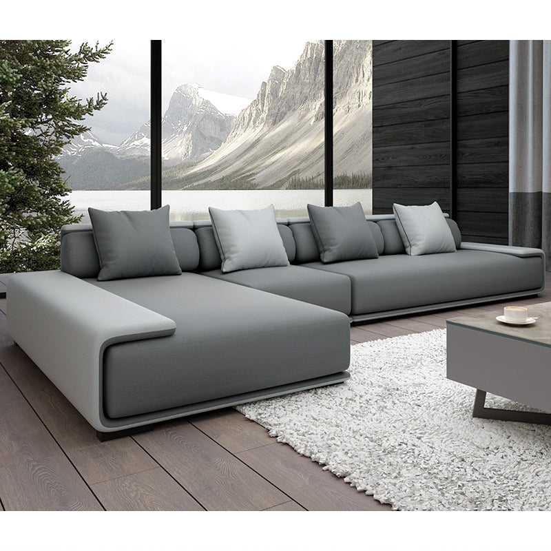 Contemporary Sofa141.73" L X 70.86" W X 29.52" H Armless Sectional for Apartment