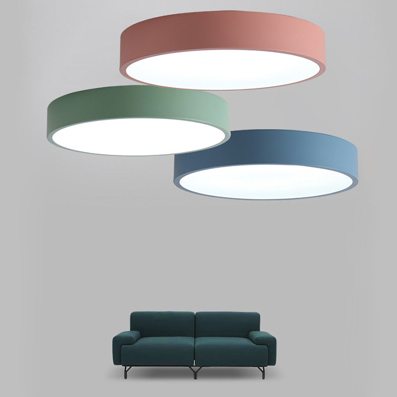 Colorful Round Flush Mount Ceiling Light Modern Flush Mount Ceiling Fixture