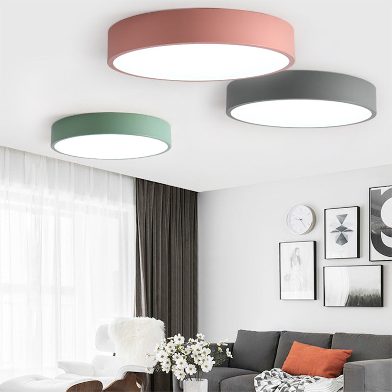 Colorful Round Flush Mount Ceiling Light Modern Flush Mount Ceiling Fixture