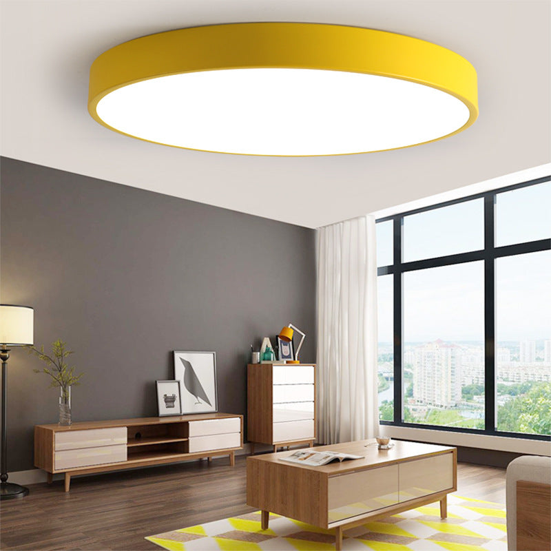 Colorful Round Flush Mount Ceiling Light Modern Flush Mount Ceiling Fixture