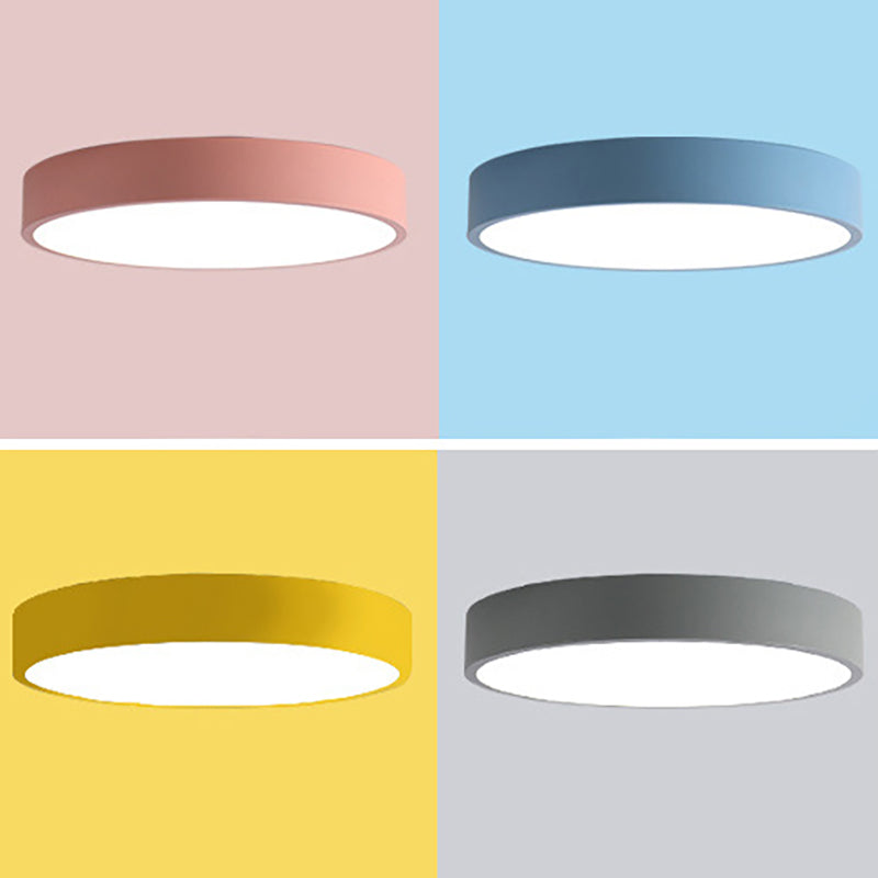 Colorful Round Flush Mount Ceiling Light Modern Flush Mount Ceiling Fixture